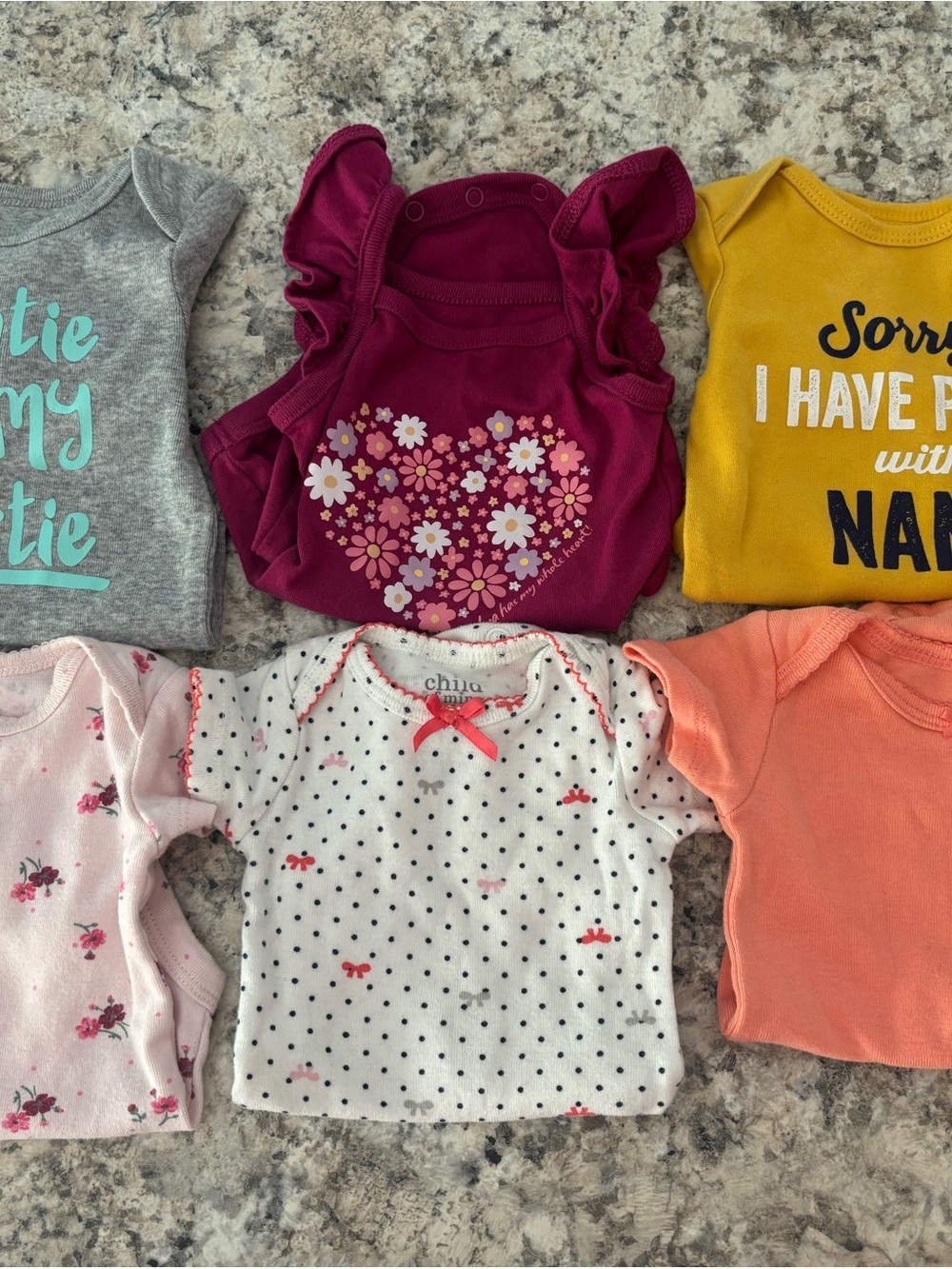 Baby girl onesie LOT